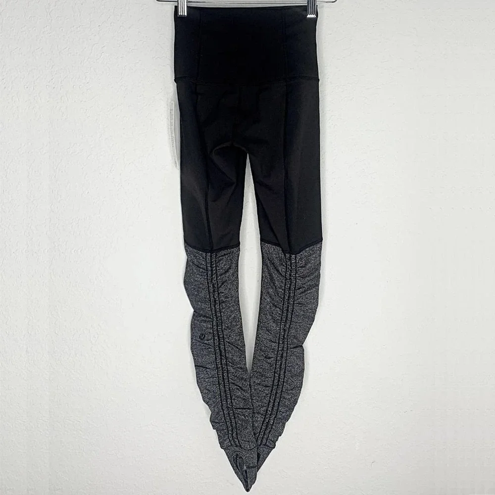 Lululemon Special Edition Wunder Under Stirrup Pant in Black Herringbon - Picture 4 of 6